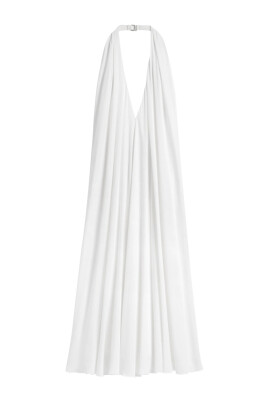 white-v-neck-open-back-dress