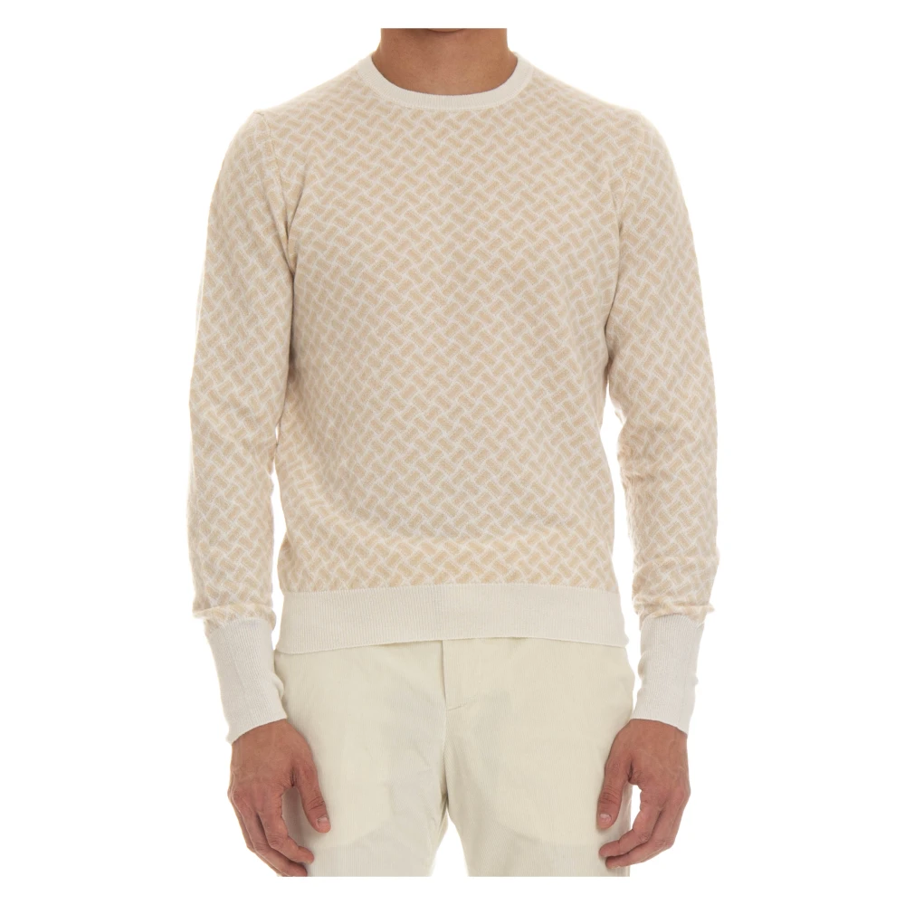 Drumohr Kasjmier Biscottino Sweater Beige Heren