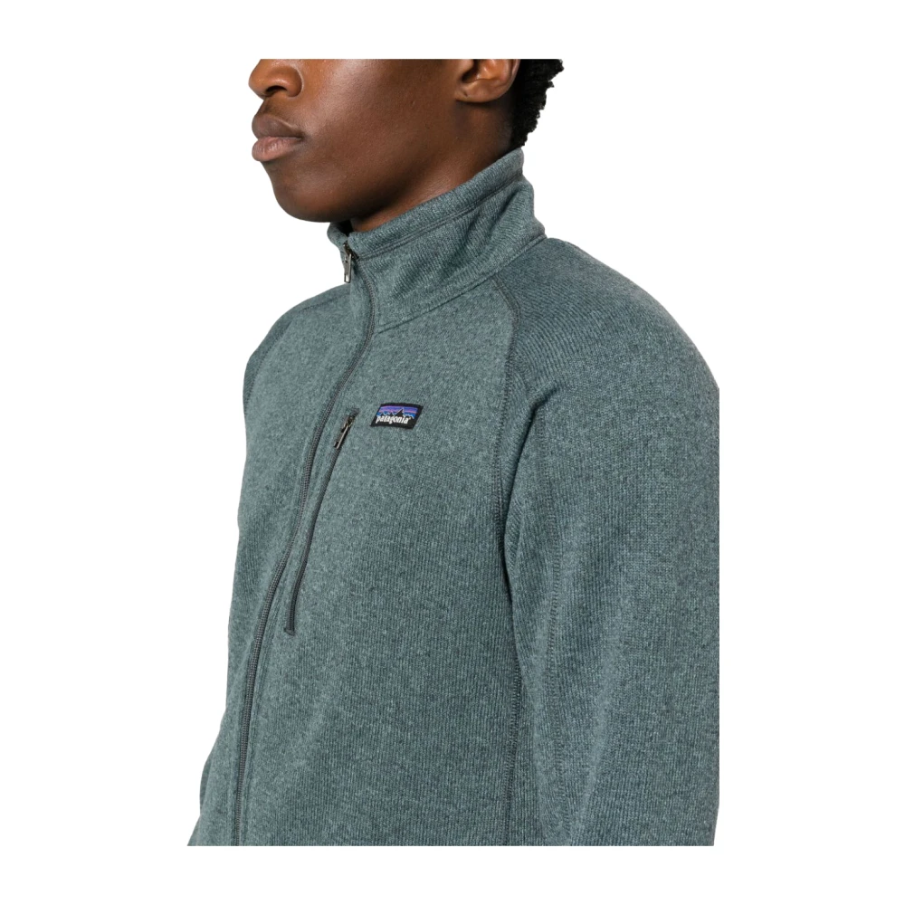 Patagonia Gebreide Stijl Fleece Ritsjas Green Heren