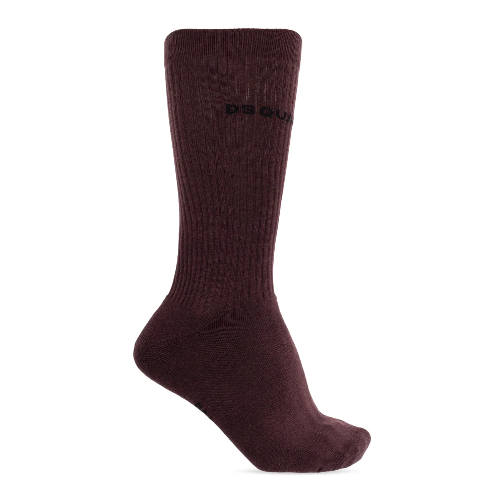 Dsquared2 Hombre Rojo - Calcetines Con Logo - Underwear - L
