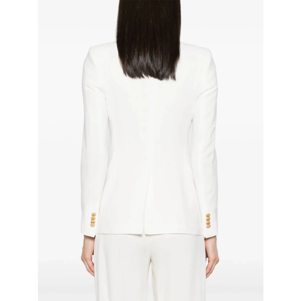Tagliatore Dubbelrij Blazer White Dames