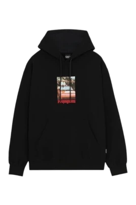 Hoodie med Serigrafiskt Tryck