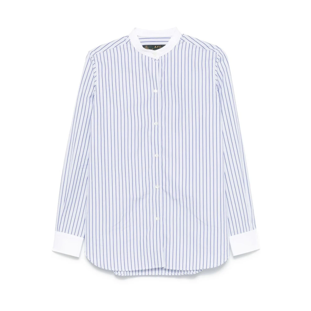 A.p.c. Venezia Shirt Blauw Katoen Minimalistisch Ontwerp Multicolor Dames