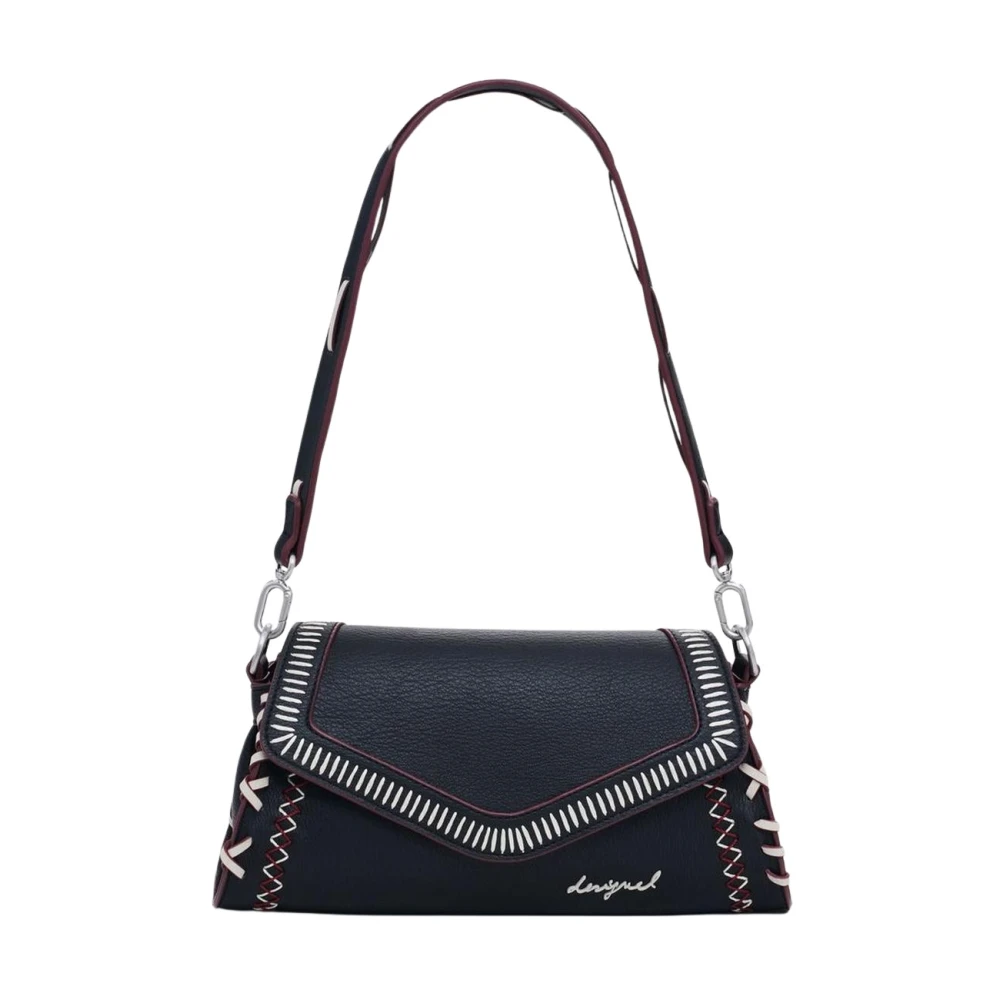 Desigual Women's Black Polyethylene Handbag With Minimalist Design