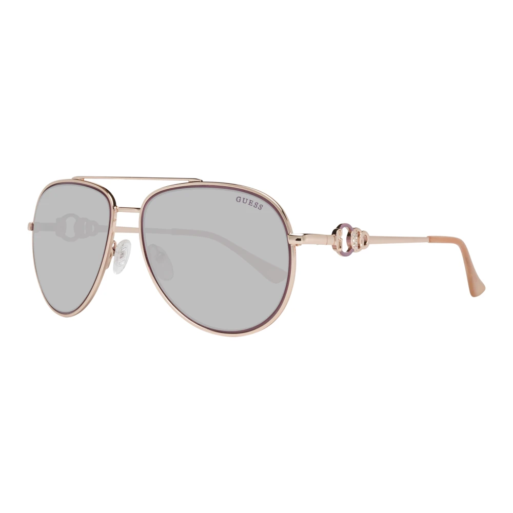 Guess Rose Gold Aviator Zonnebril voor Vrouwen Pink Dames