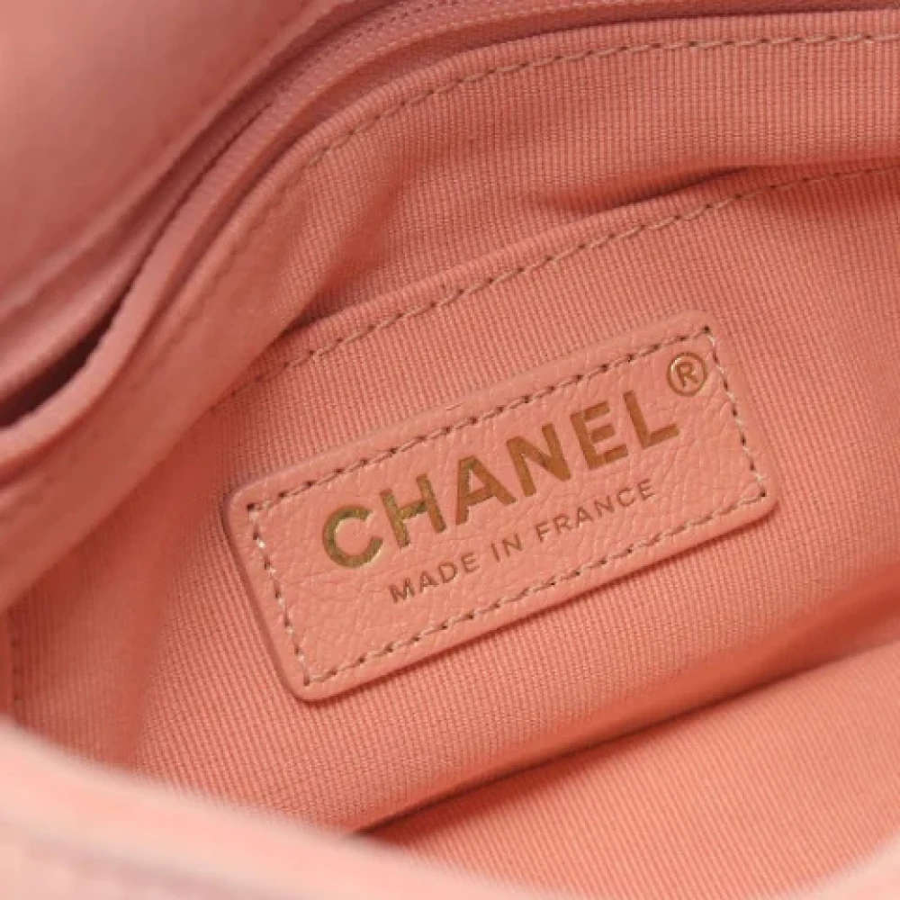 Chanel Vintage Pre-owned Fabric chanel-bags Pink Dames