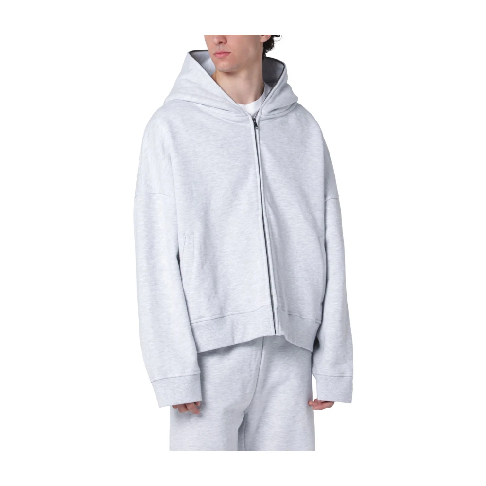 Entire Studios Men's Grey Cotton Zip-Up Hoodie - Image 2