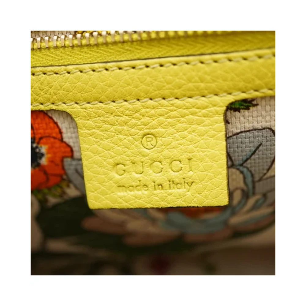 Gucci Vintage Pre-owned Leather handbags Yellow Dames