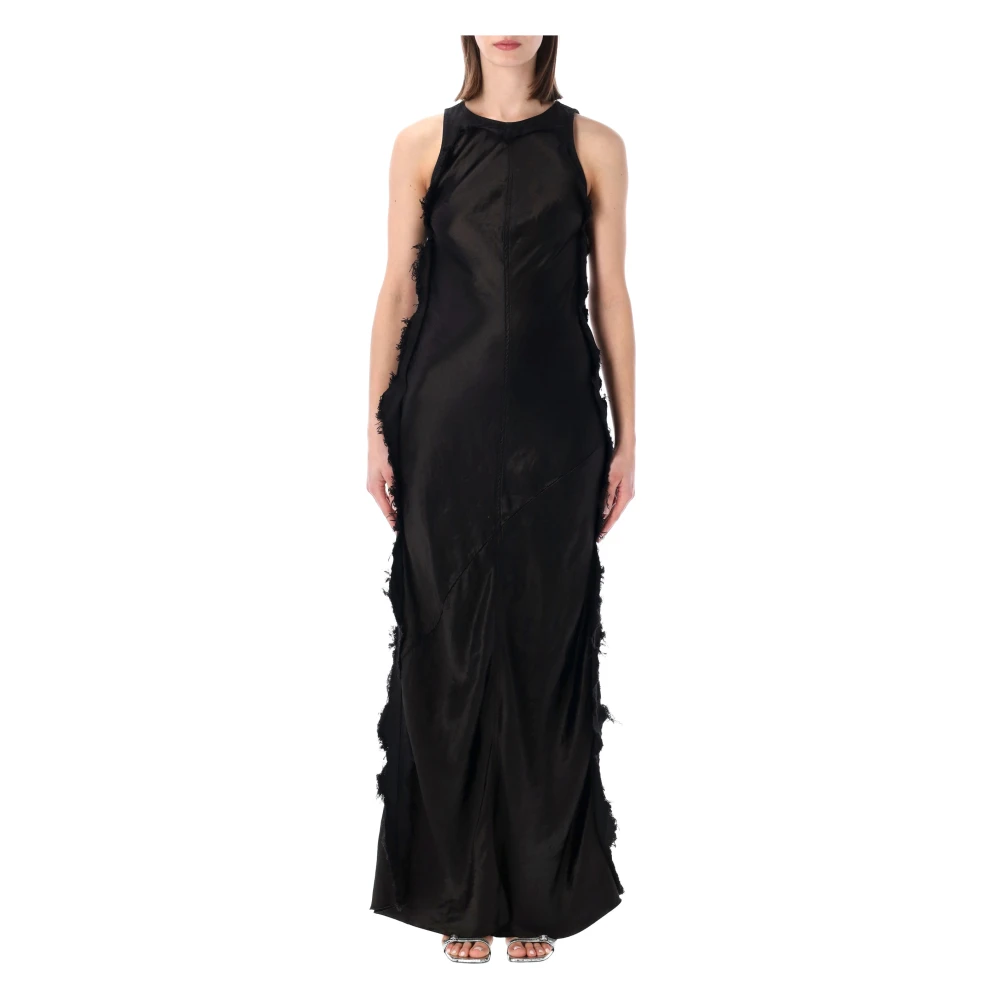 Haikure Women's Black Gowns, S, Toto Satin Dress