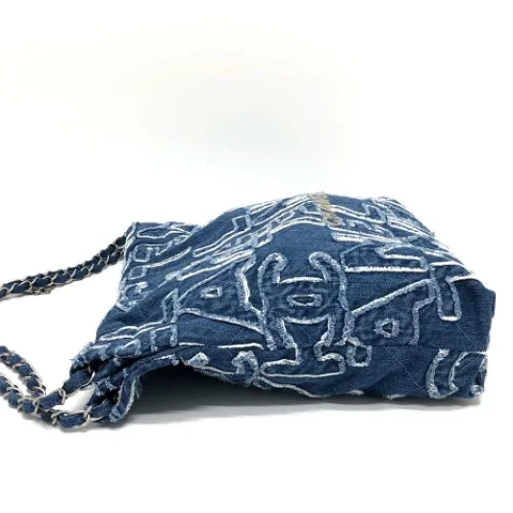 Chanel Vintage Pre-owned Denim chanel-bags Blue Dames