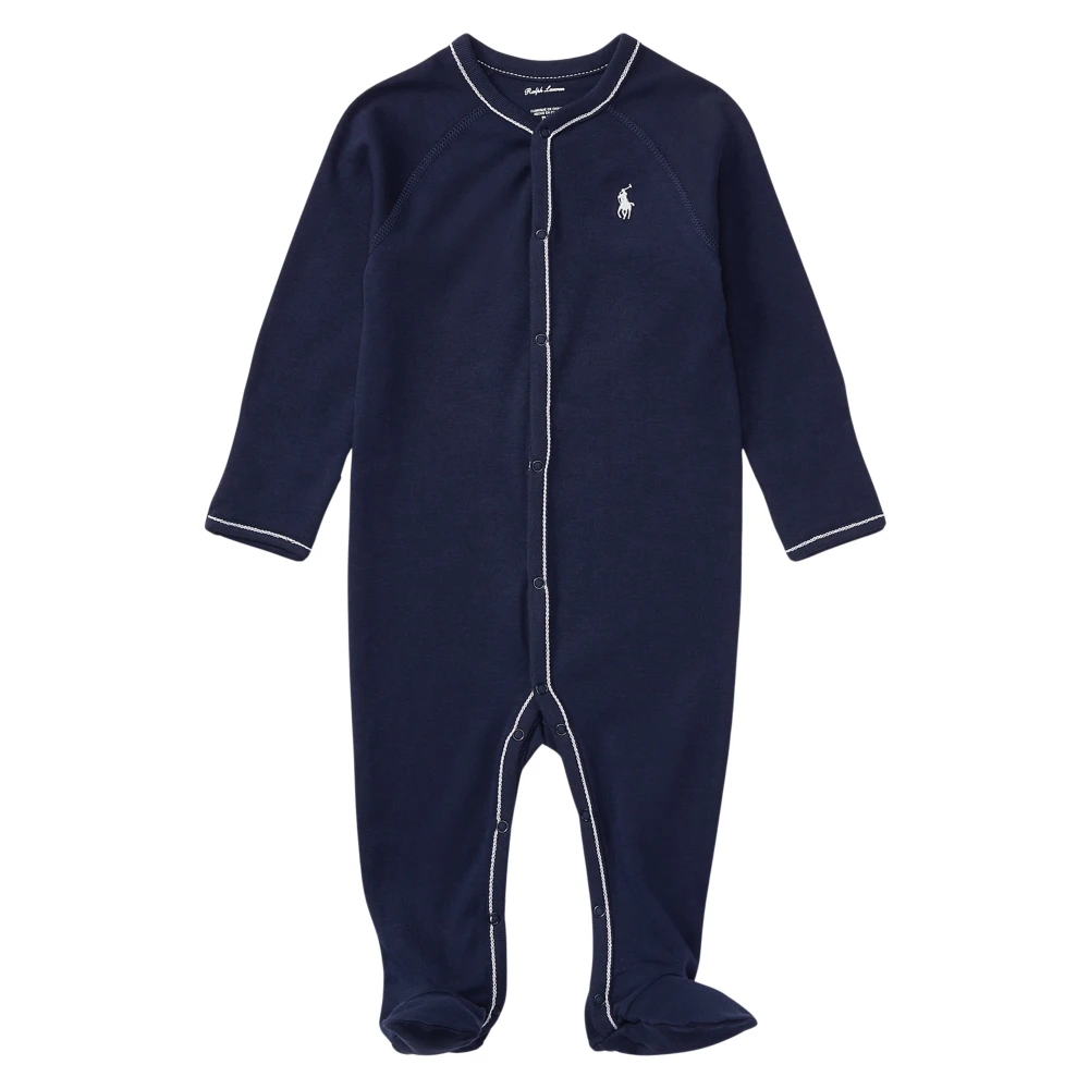 Ralph Lauren Men's Blue Logo Babygrow