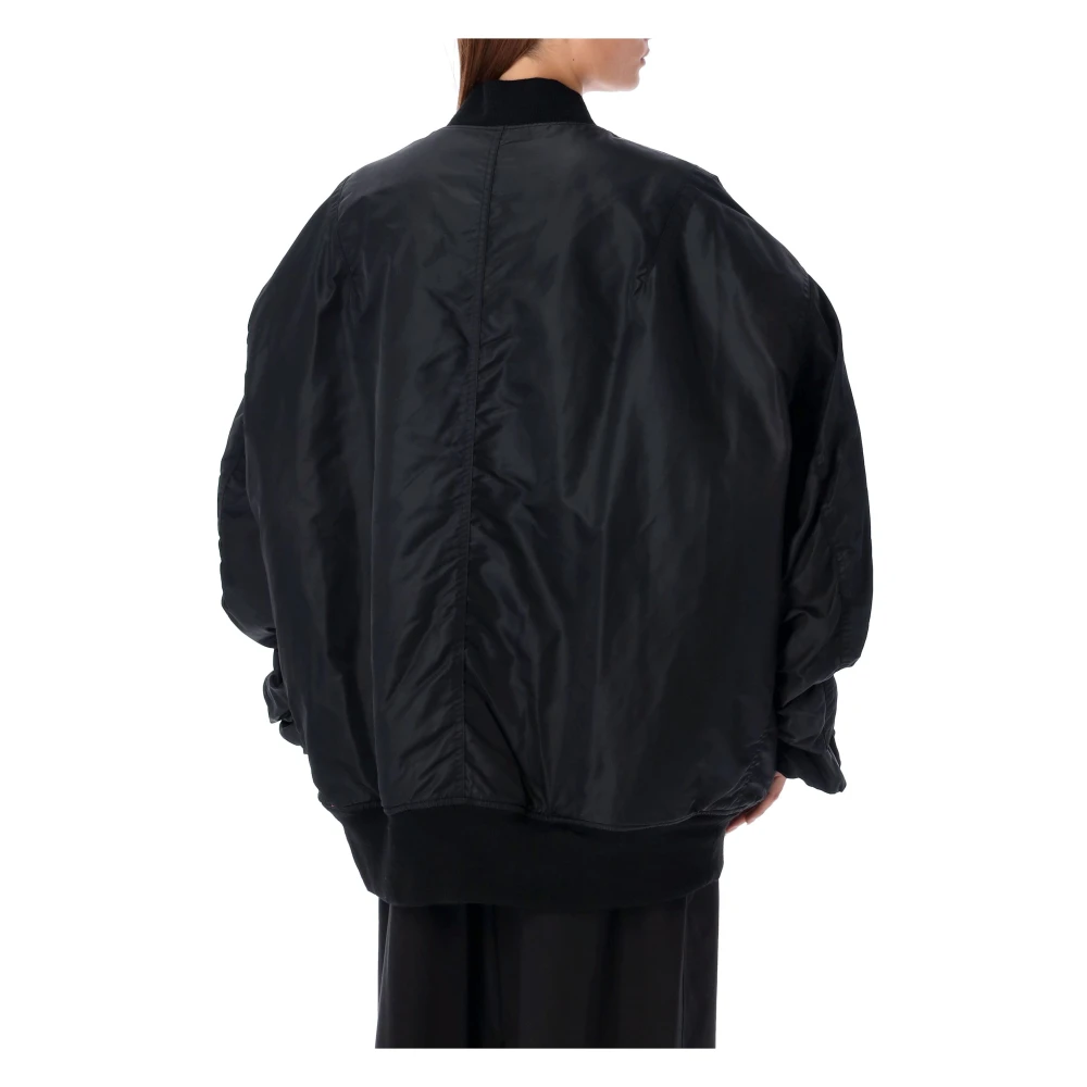 Junya Watanabe Oversized Bomberjack Zwart Aw24 Black Dames