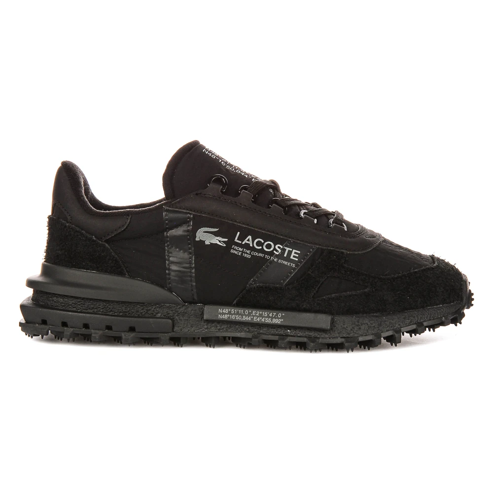 Lacoste Men's Black Sneakers, 12 Uk, Elite Active Trainers