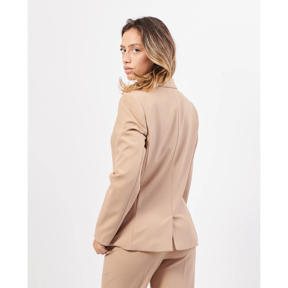 Gerry Weber Beige Jas met 1 Knoop Beige Dames