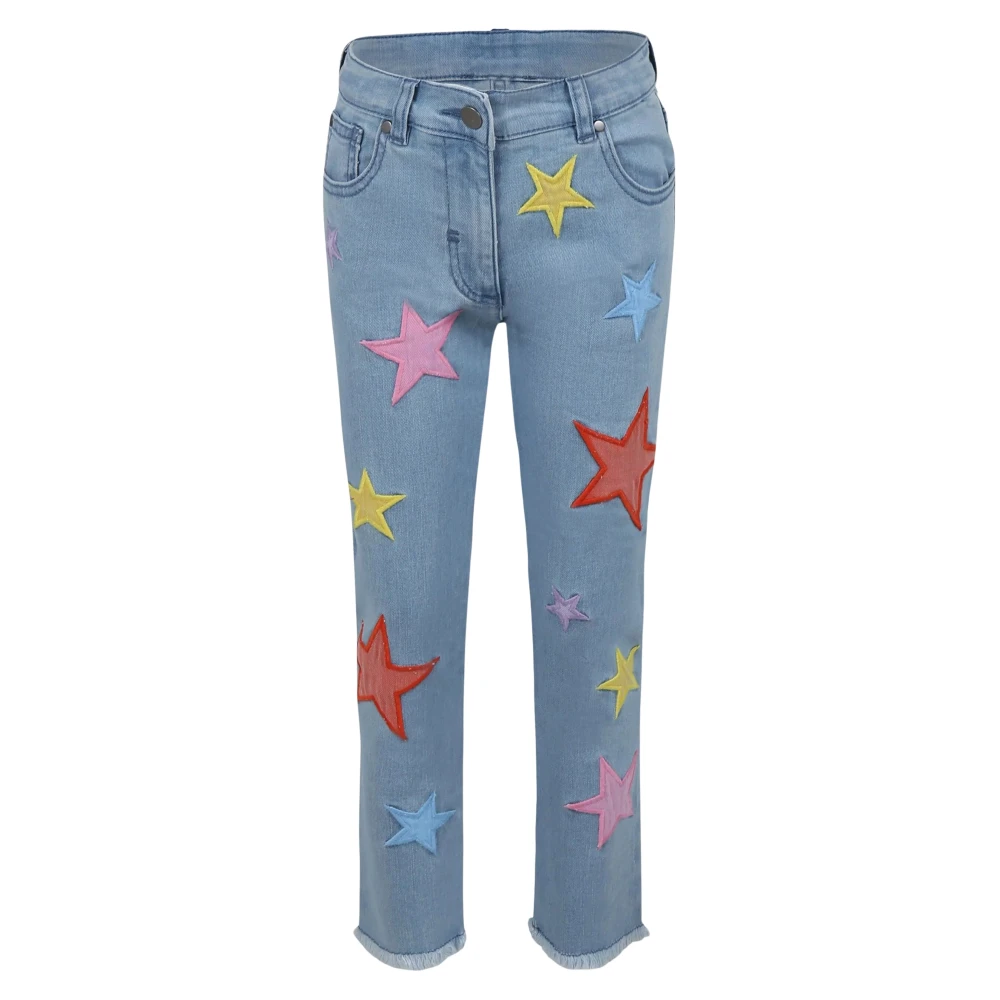 Stella Mccartney Girls Blue Jeans, 16 Y, Star Mom Jeans