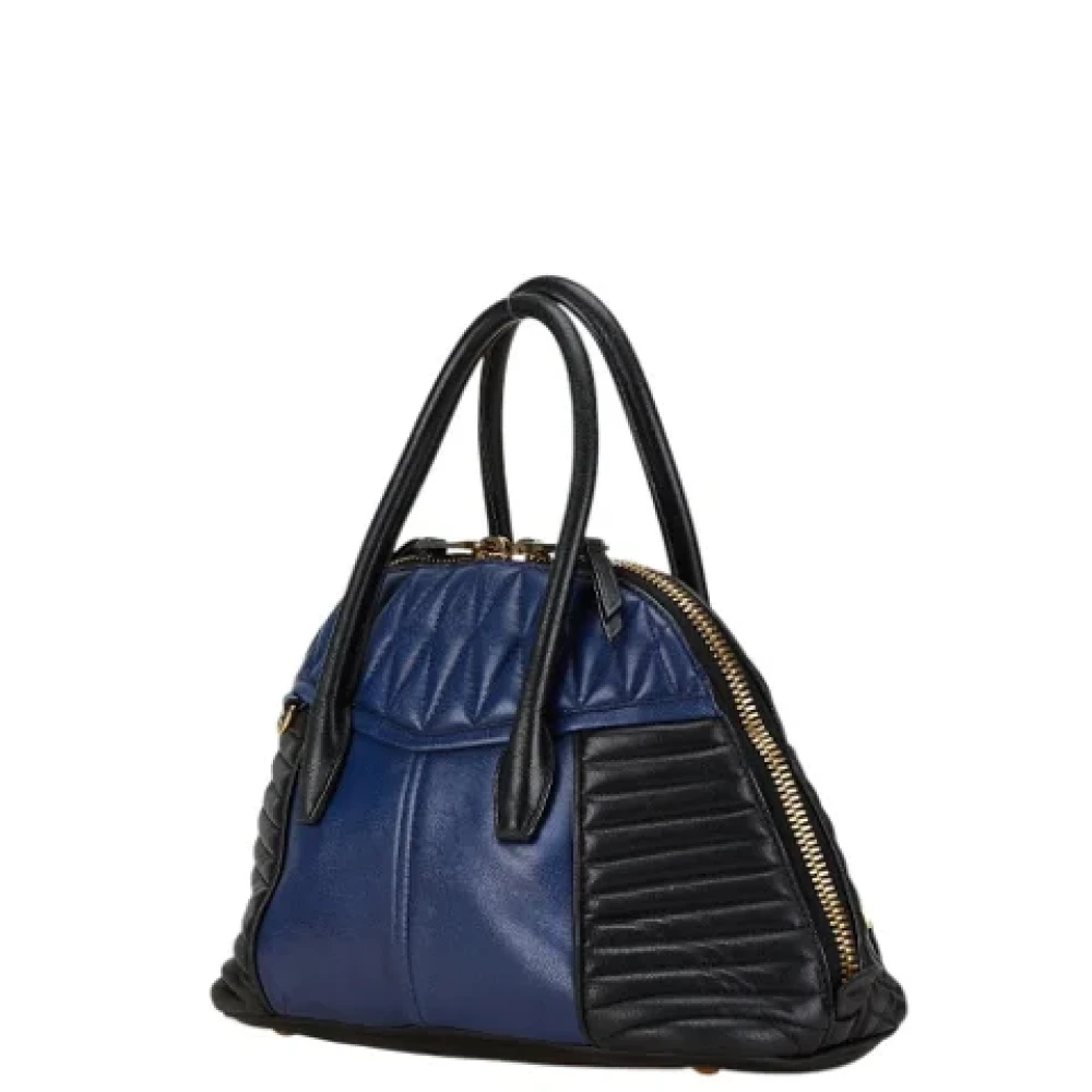 Miu Pre-owned Leather handbags Black Dames