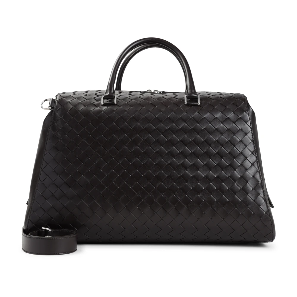 Bottega Veneta Zilveren Weekender Avenue Tas Gray Heren
