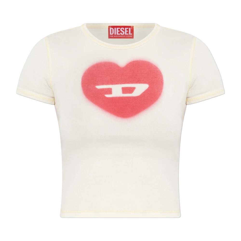 Diesel - Tops > T-Shirts - Yellow - Diesel - Modalova