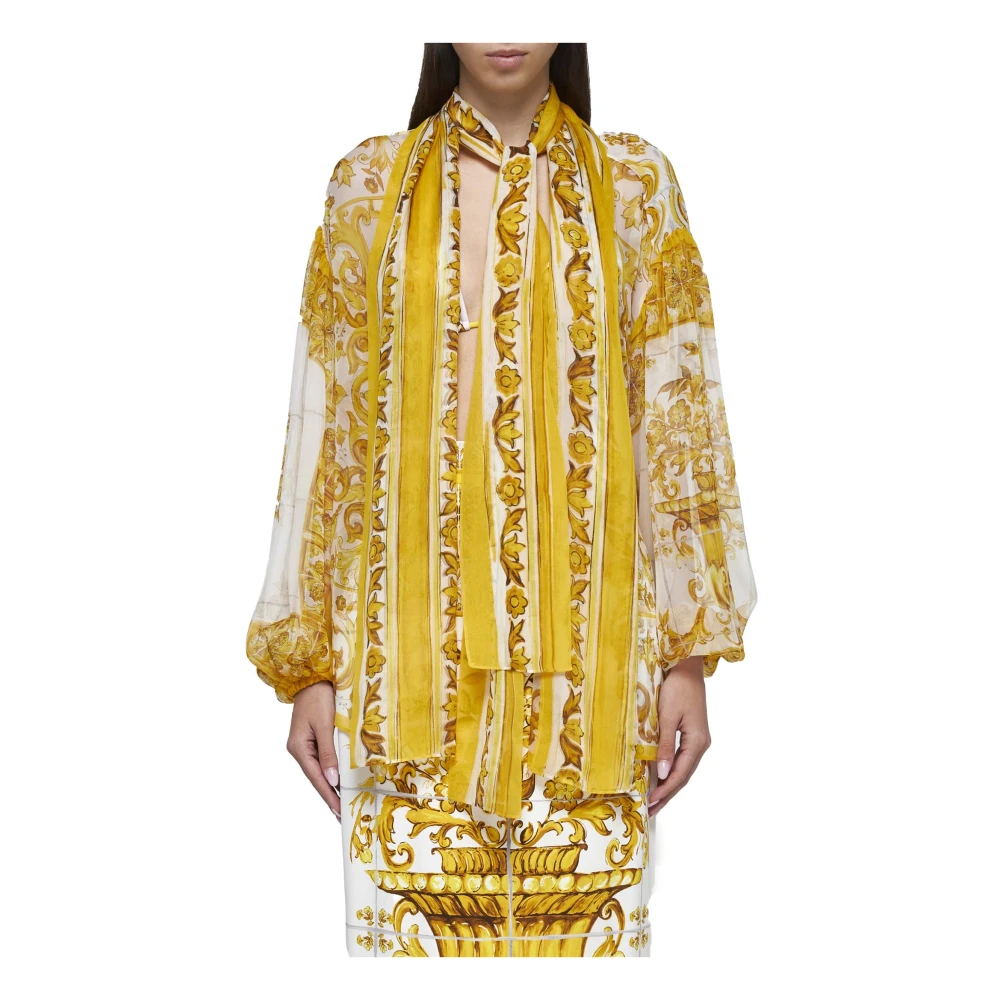 Dolce & Gabbana Stijlvolle Overhemden Collectie Multicolor Dames