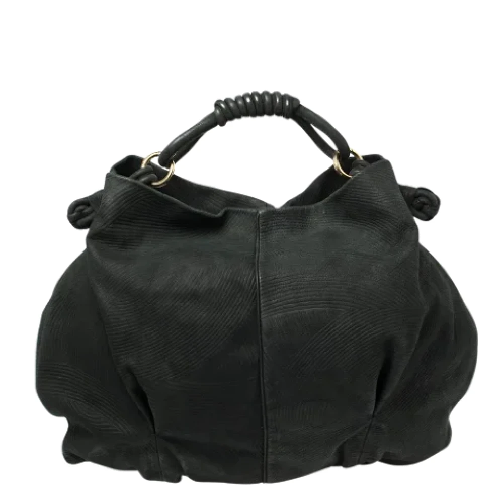 Armani Pre-owned Suede handbags Black Dames