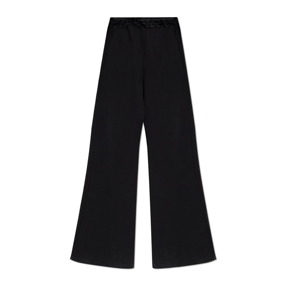 MM6 Maison Margiela Zwarte Broek Stijlvol Modieus Black Dames