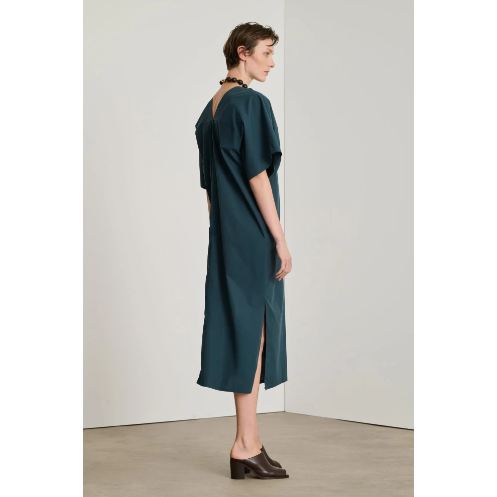 Soeur Elegance V Neck Jurk Blue Dames