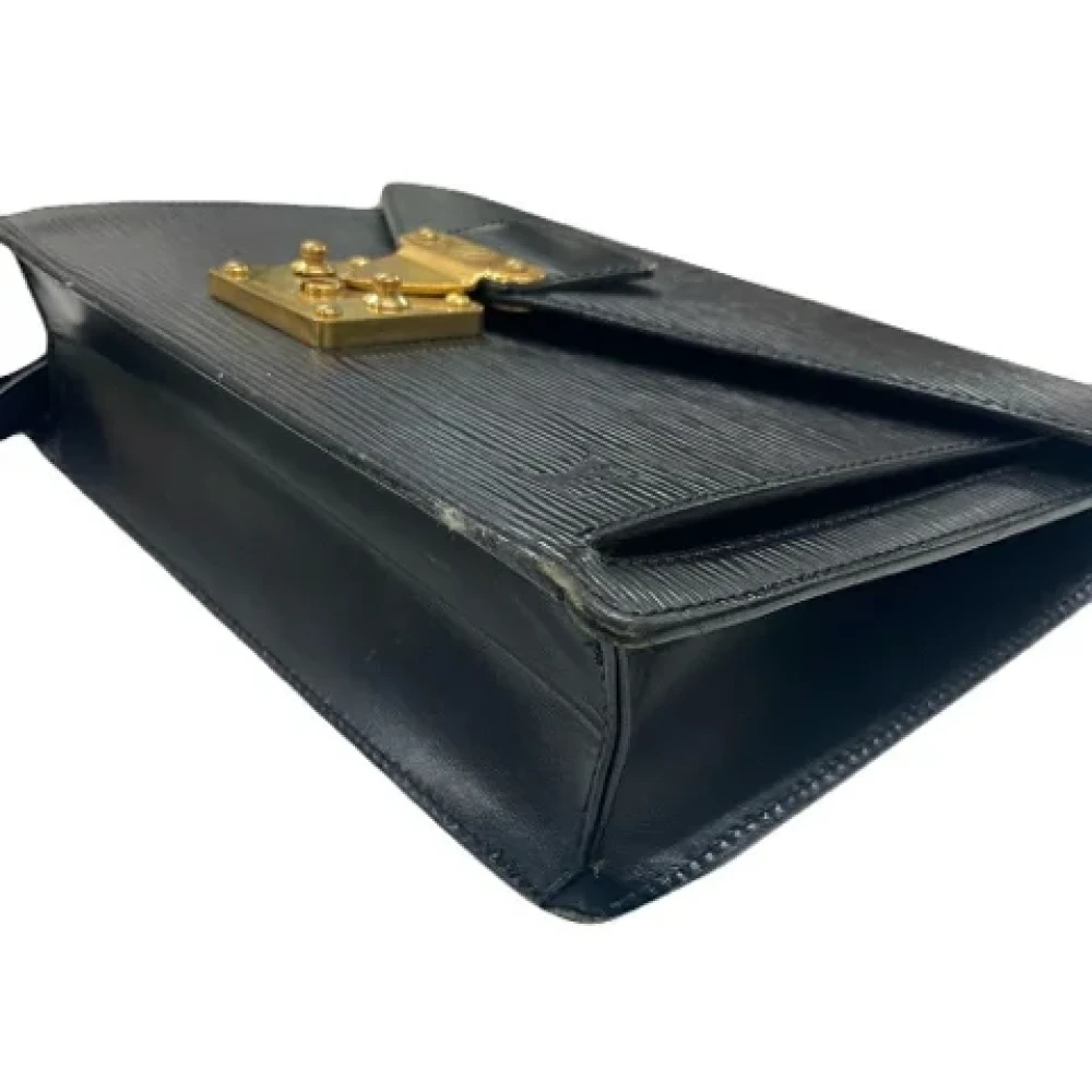 Louis Vuitton Vintage Pre-owned Leather clutches Black Dames