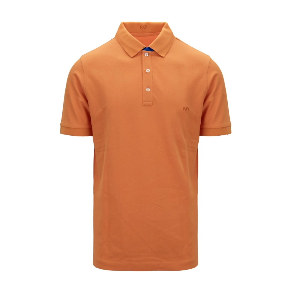 Fay - Tops > Polo Shirts - Orange - Fay - Modalova