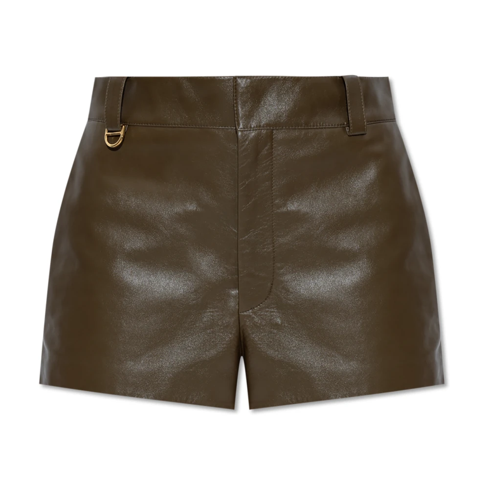 Chloé Leren shorts Green Dames