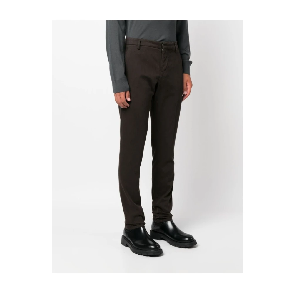 Dondup Chinos Gaubert 718 Stijlvolle Broek Brown Heren