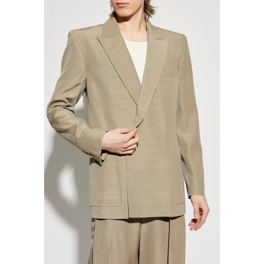 Balmain Double-breasted blazer Beige Heren