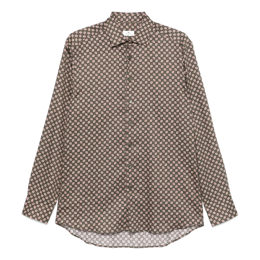 ETRO Roma Shirt X0890 Brown Heren