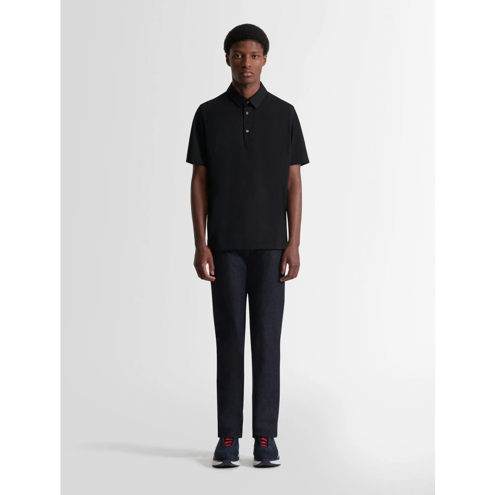 Fusalp Kortmouw Poloshirt Black Heren