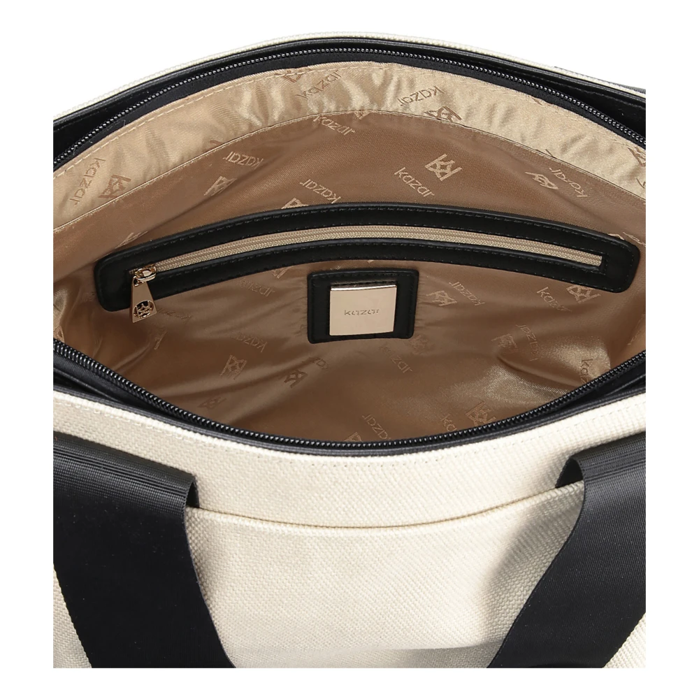 Kazar Dames beige en zwarte tas Beige Dames