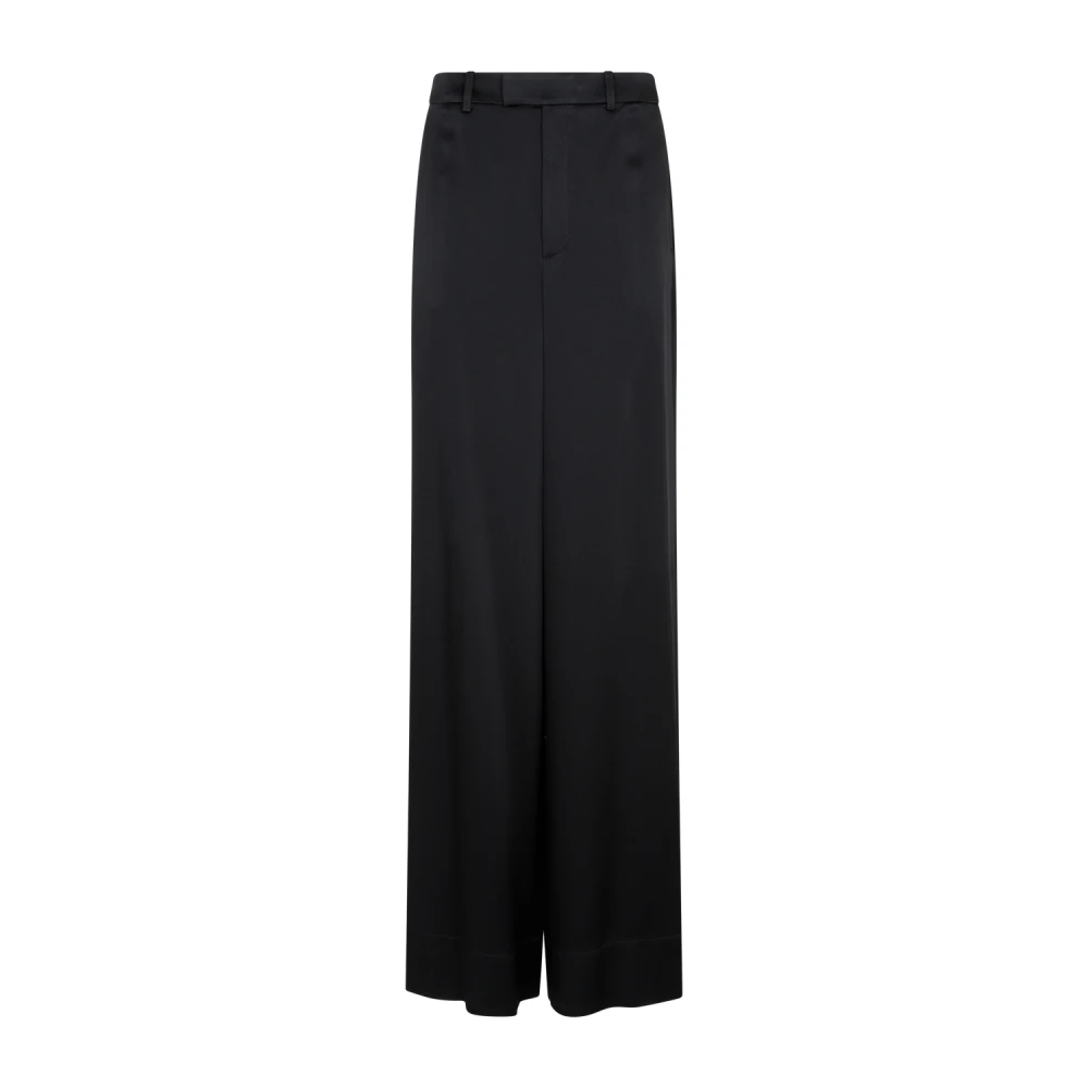 Saint Laurent Loose Fit Noir Broek Black Dames