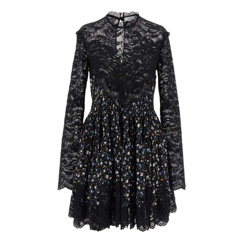 Rabanne Vrouw Zwart Kleedjes Dames, S, Floral Lace Dress