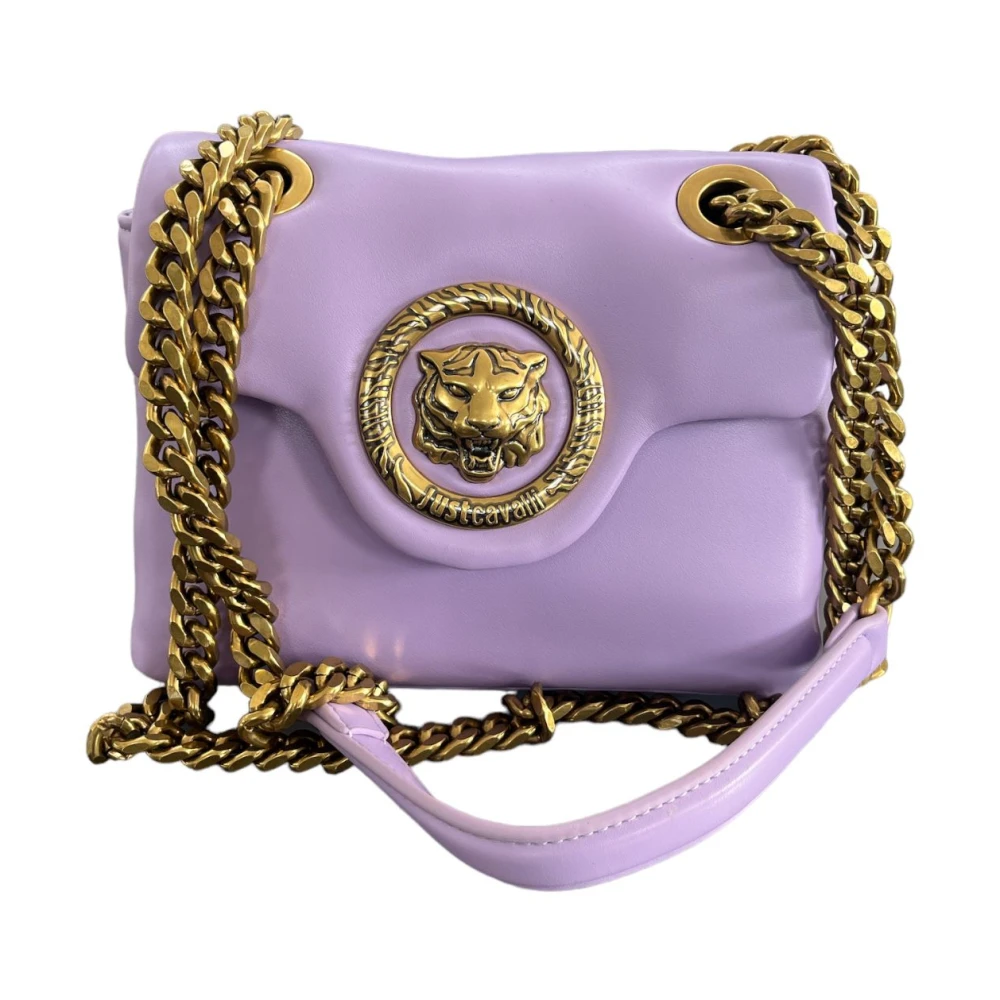 Just Cavalli Dames Schoudertas Stijlvol Ontwerp Purple Dames