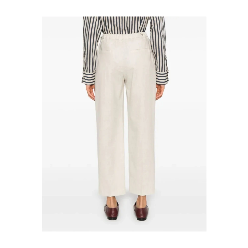 BRUNELLO CUCINELLI Beige Broek Aw24 Damesmode Beige Dames