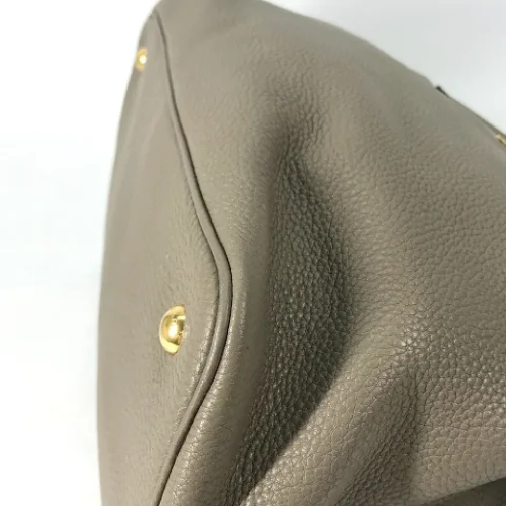 Prada Vintage Pre-owned Leather prada-bags Gray Dames