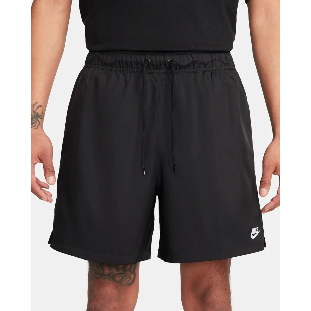 Nike Geweven Flow Club Bermuda Shorts Black Heren