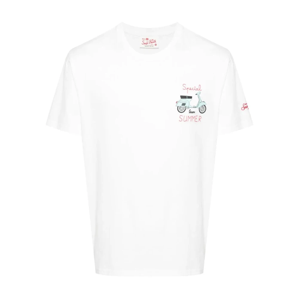 Saint Barth Heren T-Shirt Collectie White Heren
