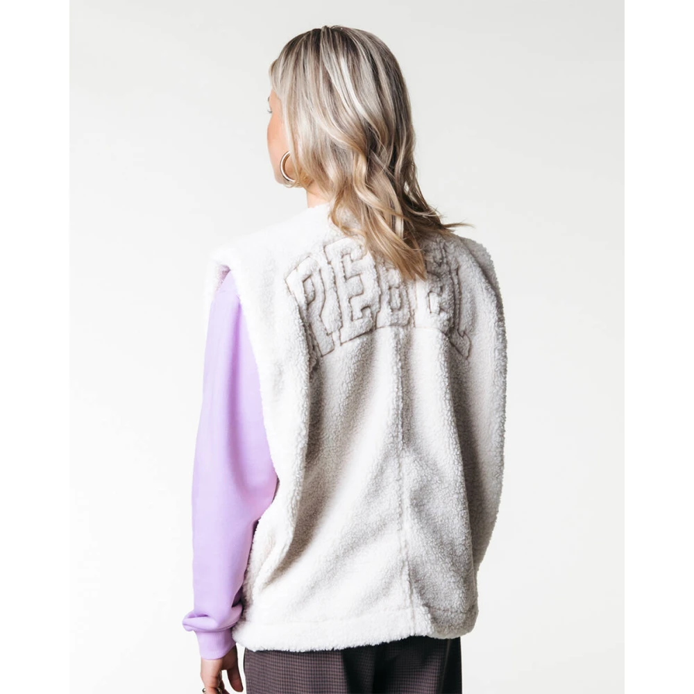 Colourful Rebel Yoni Rebel Teddy Gilet Beige Dames