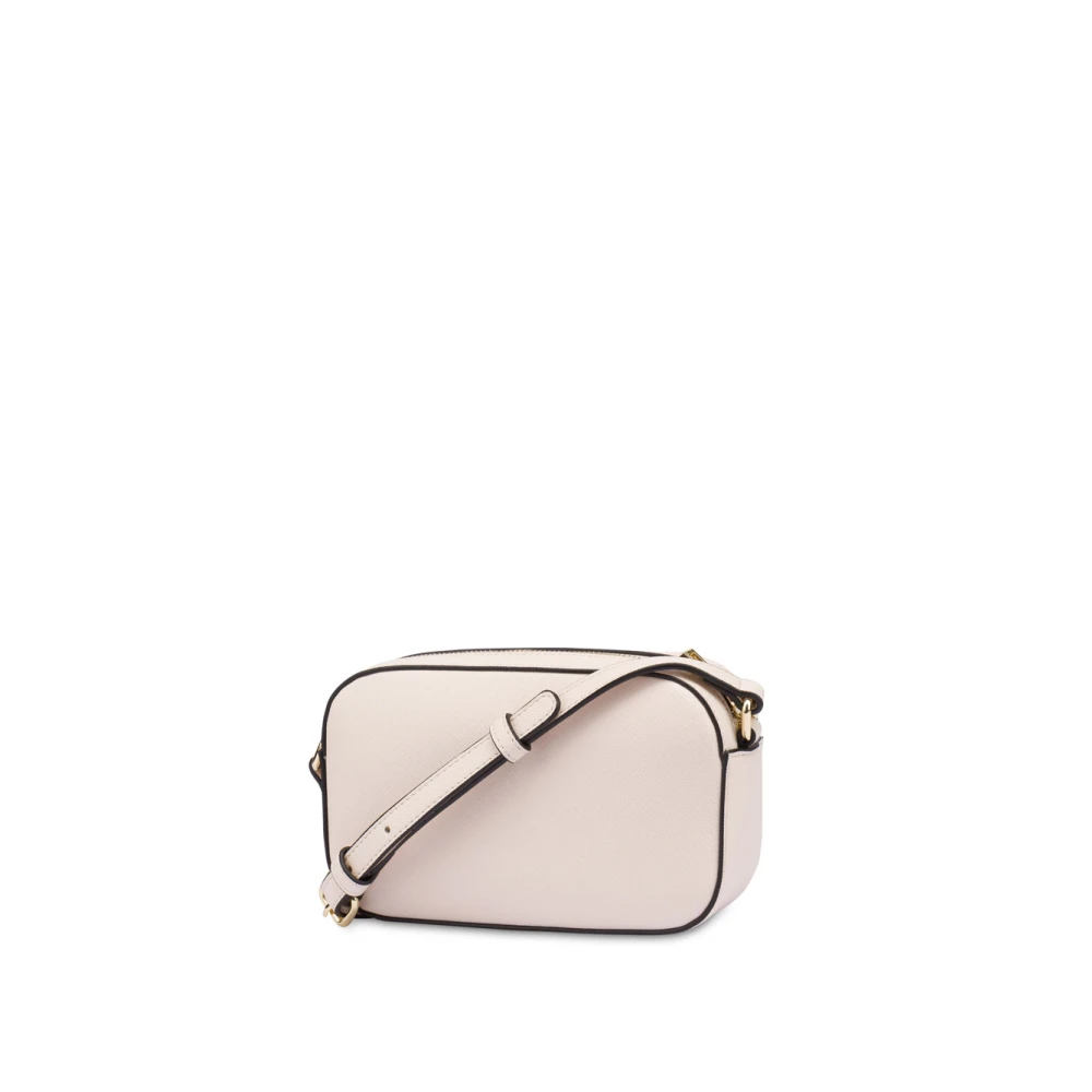 Pollini Ivoor Schoudertas met Saffiano Print Beige Dames