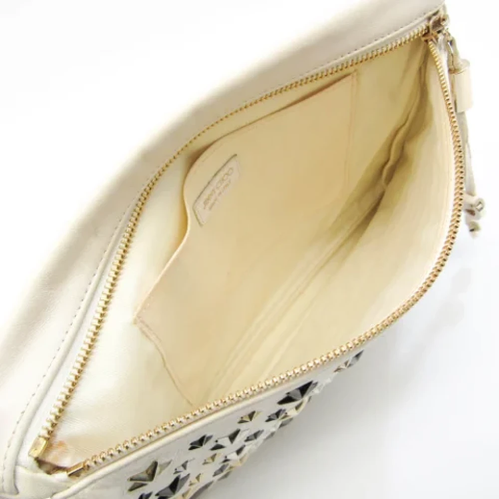 Jimmy Choo Pre-owned Leather clutches White Dames