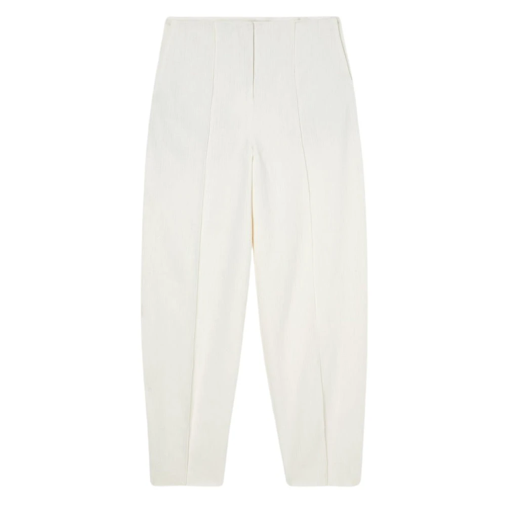Róhe Cropped Barrel Leg Broek Beige Dames