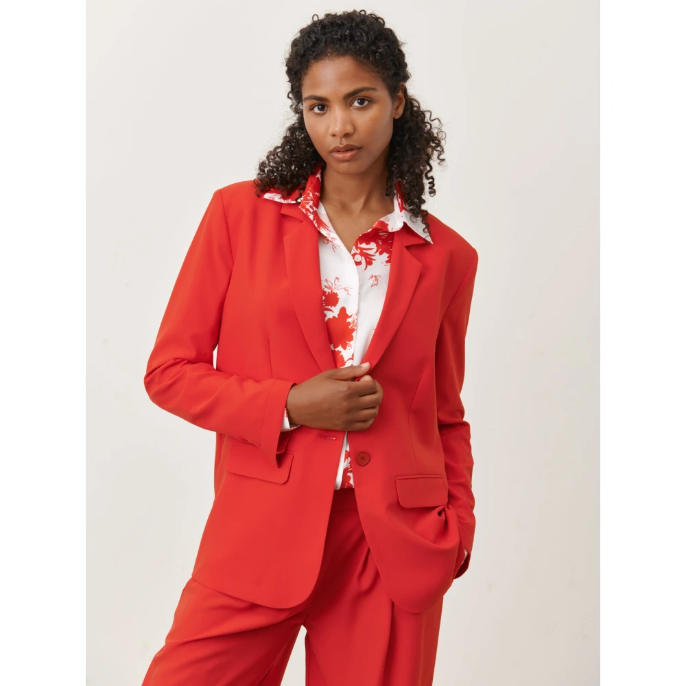 Jane Lushka Rode Lima Blazer Red Dames