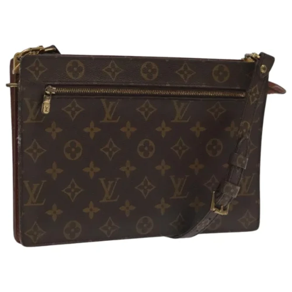 Louis Vuitton Vintage Pre-owned Canvas shoulder-bags Brown Dames