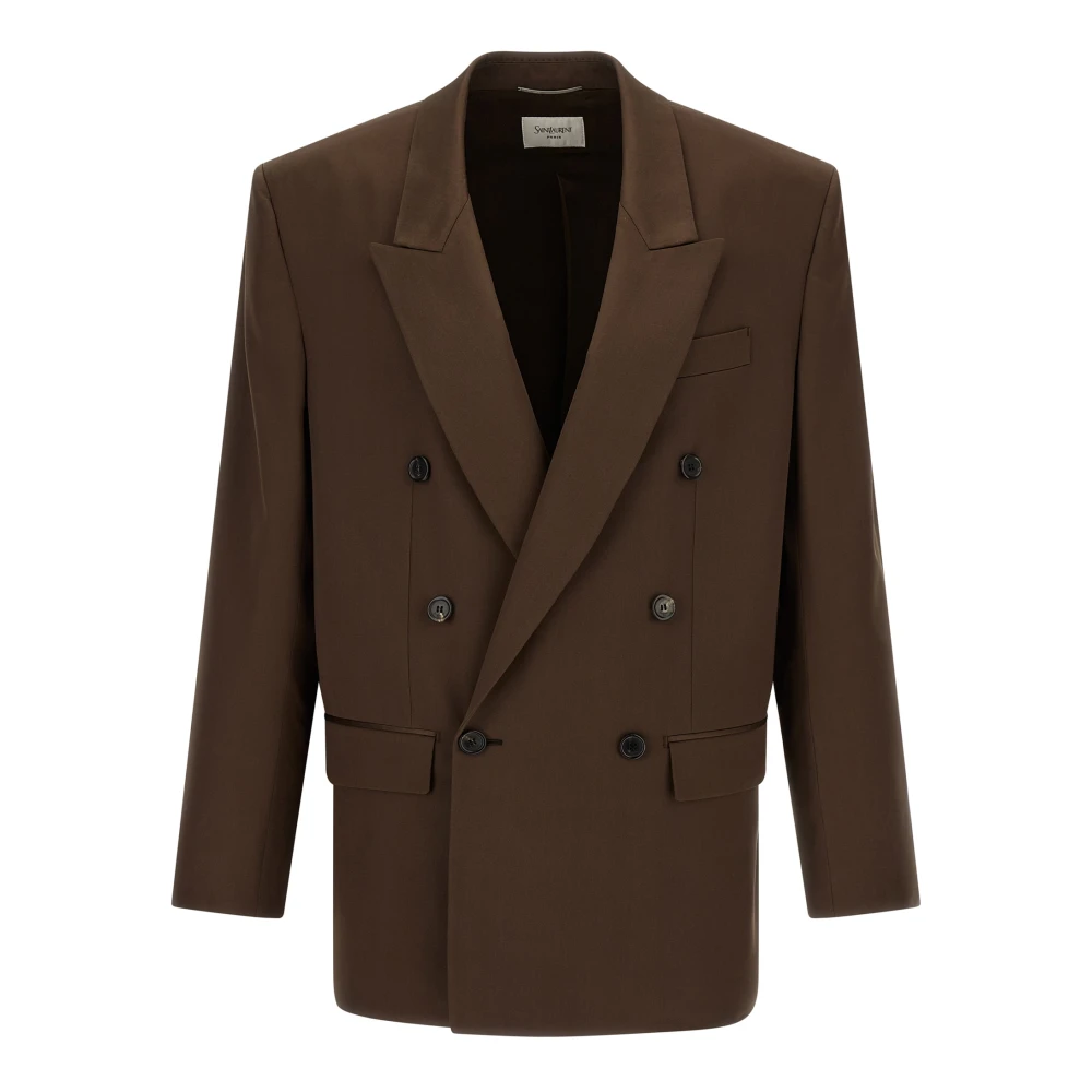 Saint Laurent Men's Brown Blazers - Blazers - L - Suits