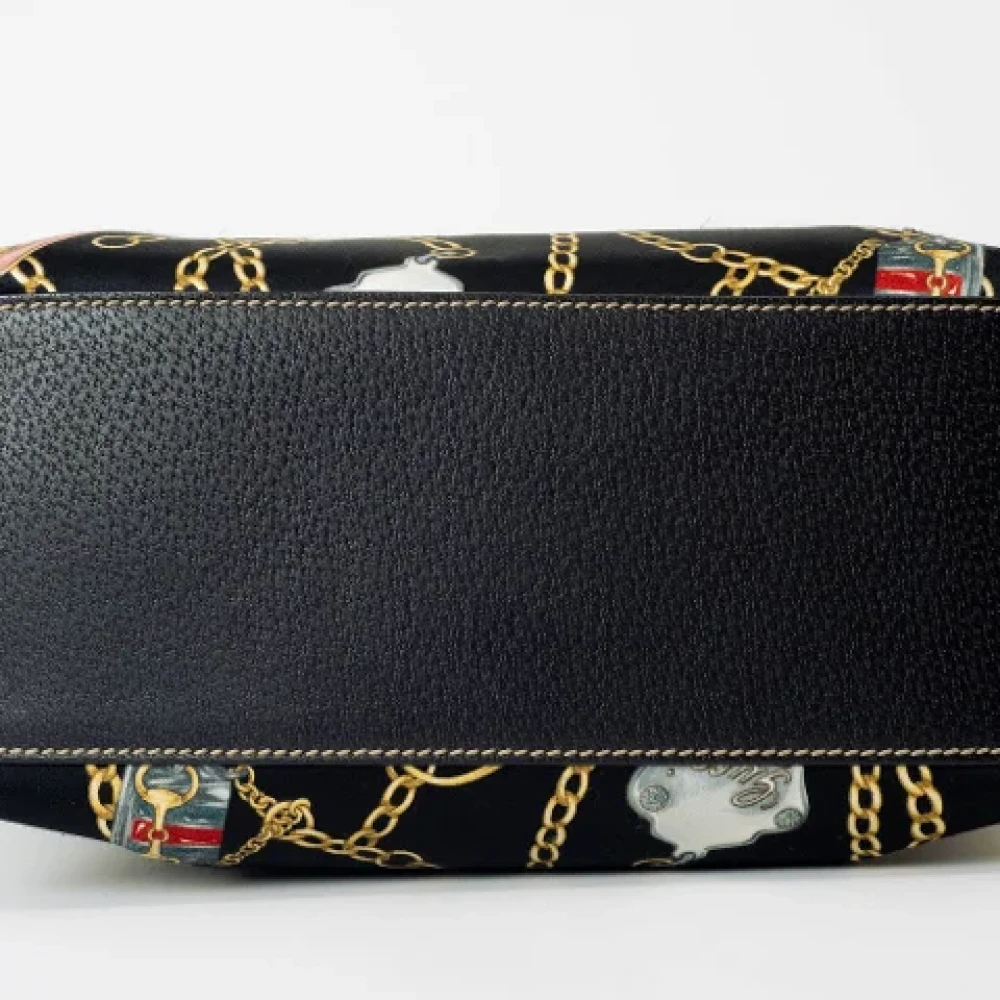 Gucci Vintage Pre-owned Fabric totes Black Dames