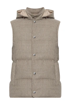 Nylon Wool Cashmere Gilet